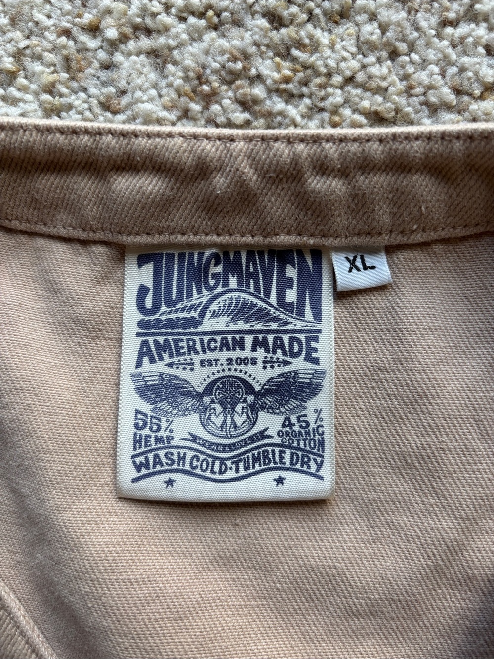 Jungmaven Men’s Hemp Cotton Twill Falcon Vest Hunt Chore Workwear MIUSA Sz XL - Picture 2 of 10